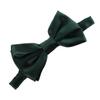 My Lello Classic Boy's Pre- Tied Satin Adjustable Bow Tie Solid Formal Tuxedo Style - Hunter Green view 1