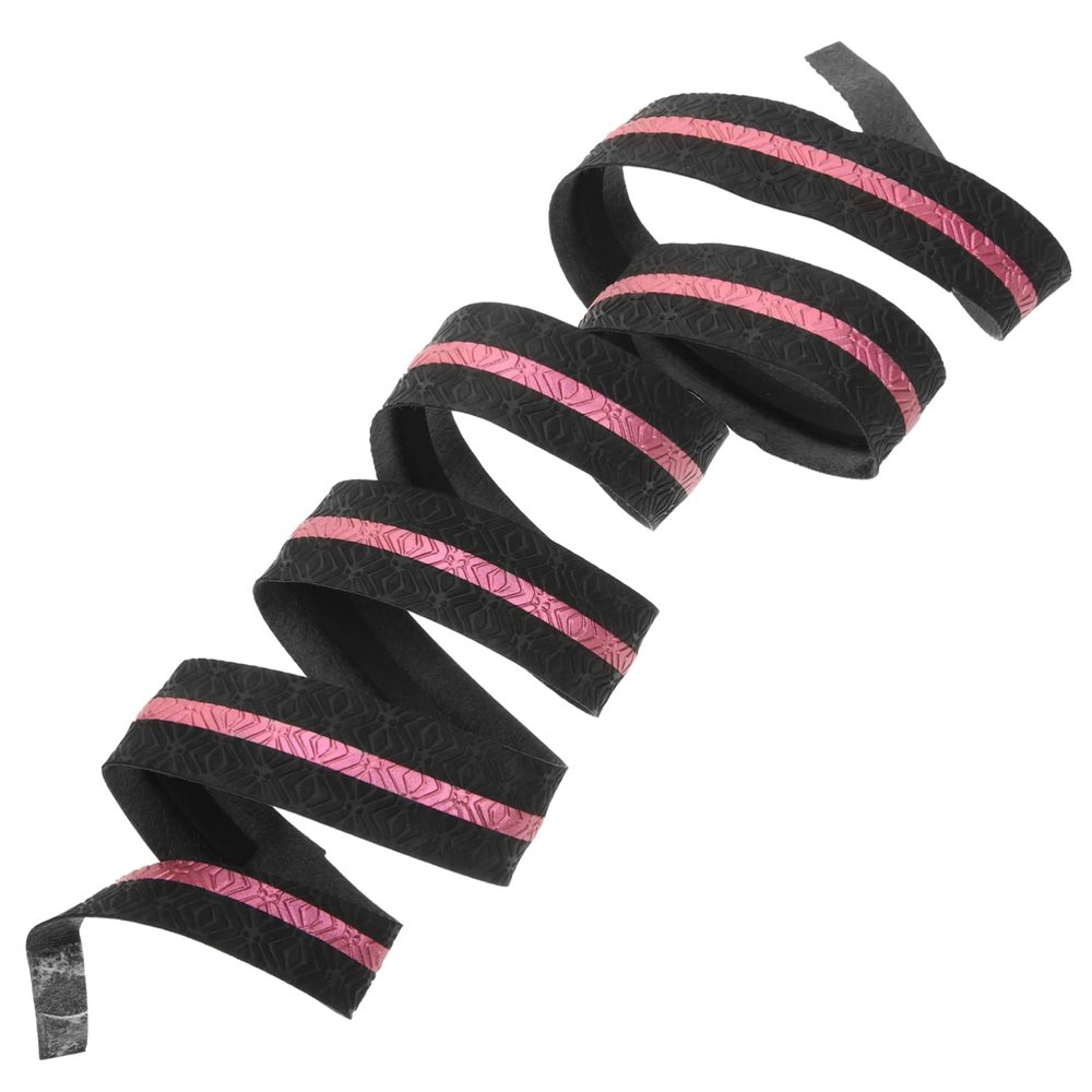 Anneome 1.1m Tennis Racket Grip Tape Slip Sweat-Absorbent Overgrip for Rackets Fishing Rods and Bicycle Handlebars Black