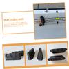 Anneome 2pcs Wall Mount Fishing Pole Organizer Rod Holder Fishing Rod Rack for Bank view 2