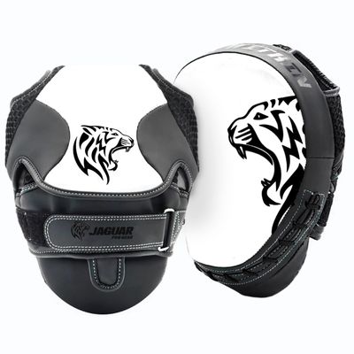 Jaguar PRO Series - Training Focus Punch Mitt Pad for Boxing Muay Thai Krav MAGA Taekwondo MMA Training (White)