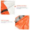 Anneome Emergency Sleeping Bag Portable Pe Aluminum Film Bivy Sack for Camping Whistle Compact Storage Bag view 2