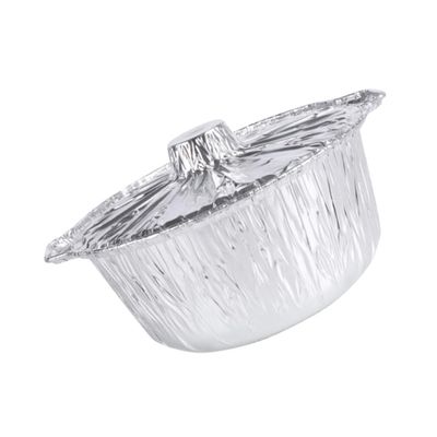 Anneome Convenient Foil Pan for Outdoor Cooking Portable Barbecue Accessory Heavy-Duty Camping Pan with Lid for Picnics Parties and Meal Prep