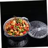 Anneome Convenient Foil Pan for Outdoor Cooking Portable Barbecue Accessory Heavy-Duty Camping Pan with Lid for Picnics Parties and Meal Prep view 2