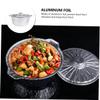 Anneome Convenient Foil Pan for Outdoor Cooking Portable Barbecue Accessory Heavy-Duty Camping Pan with Lid for Picnics Parties and Meal Prep view 4