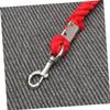 SUPVOX Rope with Trigger Clip Snap Hook for Stable Use Durable Thick Twisted Material Red for Livestock and Equine Activities view 2
