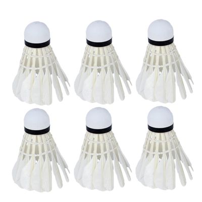 SUPVOX Badminton Sets for Backyard 12pc White Shuttlecocks Outdoor/Indoor Resistance to Deformation