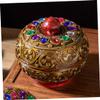 Amosfun Jewelry Organizer Box Decorative Design Trinket Holder for Necklaces Earrings and Items for Dresser Vanity Storage view 4