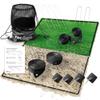 Recdays Volleyball Lines: Premium 2-in-1 Grass Volleyball & Beach Volleyball Lines, 2" Volleyball Court Lines with Anchors & Stakes, Durable Drawstring Mesh Bag, AVP Official Court Size 263 x 526 view 1