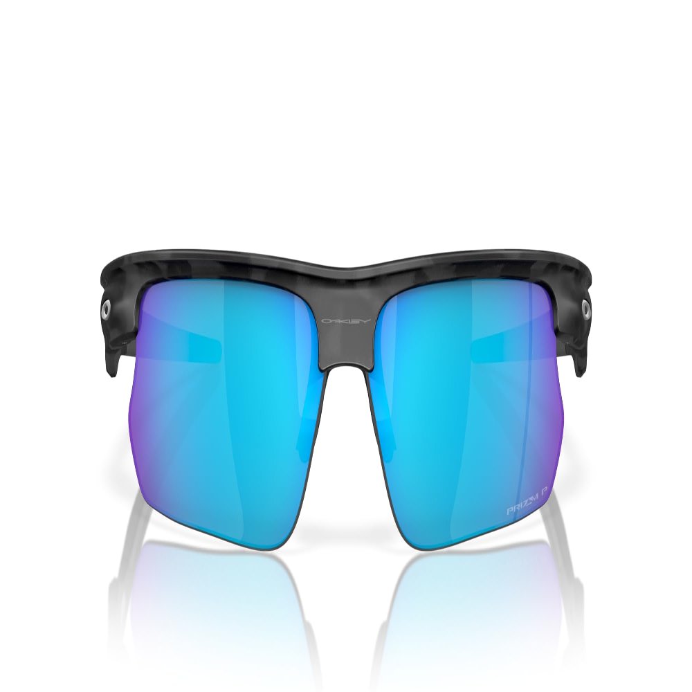 Oakley OO9400 Bisphaera Sunglasses, Matte Grey Camo/Prizm Sapphire Polarized, 68 mm