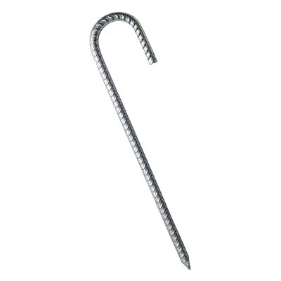Milisten Heavy Duty Rebar Tent Stakes Galvanized Steel Ground Anchors for Trampolines Swing Weather Resistant Easy Installation J-Shaped Design