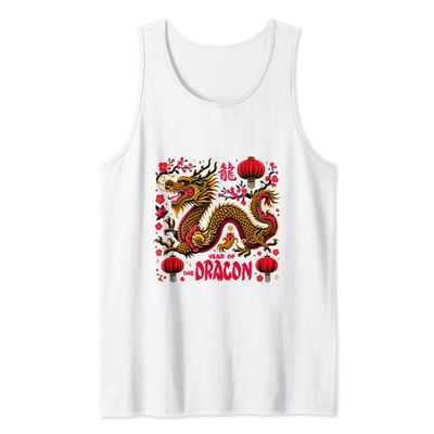 Celebrate Lunar New Year Chinese New Year Year of the Dragon Tank Top