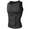 TIGAILIAN Women's Waist Trainer Vest, Workout Vest with Zipper, Adjustable Belt, Compression Sauna Suit Sauna Suits (Color : Black, Size : XX-Large) view 1