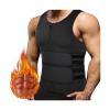 TIGAILIAN Women's Waist Trainer Vest, Workout Vest with Zipper, Adjustable Belt, Compression Sauna Suit Sauna Suits (Color : Black, Size : XX-Large) view 2