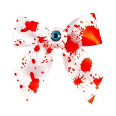Angoily Halloween Horrible Headdress Bow Hair Scary Eyeball Print Hair Accessories for Boys and Girls and Adults Lightweight Party Supplies to Halloween Atmosphere