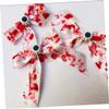 Angoily Halloween Horrible Headdress Bow Hair Scary Eyeball Print Hair Accessories for Boys and Girls and Adults Lightweight Party Supplies to Halloween Atmosphere view 2
