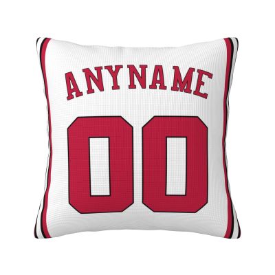 JKMLQD Custom Basketball Pillow Case - Personalized Any Name and Number, Customized Gifts for Basketball Fans, Sports Decorative Pillow Cover with Zipper 16"X16"/18"X18"/20"X20"CB