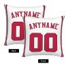 JKMLQD Custom Basketball Pillow Case - Personalized Any Name and Number, Customized Gifts for Basketball Fans, Sports Decorative Pillow Cover with Zipper 16"X16"/18"X18"/20"X20"CB view 2