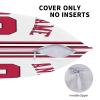 JKMLQD Custom Basketball Pillow Case - Personalized Any Name and Number, Customized Gifts for Basketball Fans, Sports Decorative Pillow Cover with Zipper 16"X16"/18"X18"/20"X20"CB view 3