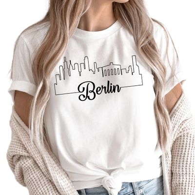 HQR Express Berlin Skyline Shirt, S5053 Multiple Colors