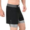 2BOLD MMA Shorts Mens BJJ, Grappling, JIU-Jitsu, NO-GI Cross Training, Built in Compression Running Shorts (US, Alpha, Small, Regular, Regular, Black-Grey) view 2
