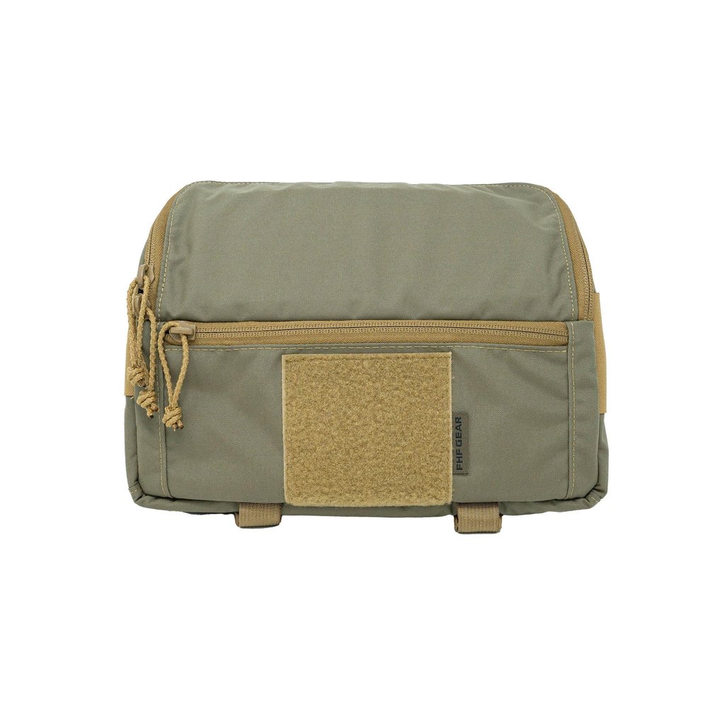 FHF Gear Lumbar Pack  MOLLE-Compatible Hip Belt Storage Pouch for Hunting, Tactical & Fishing Gear with Zippered Pockets, Ranger Green