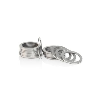 Pedal Washers, Thickness of 1.0mm, Stainless Steel, Milled Flat, Predator Cycling, Bicycle Pedal Spacers, Pedal Extenders, Replacement (20 Pack) (1.0mm)