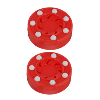 Milisten 2pcs Roller Hockey Pucks for Street Hockey Training Durable Low Friction Design for Competitive Play Men and Women