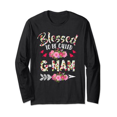Blessed To Be Called G Mam Flower Mother's Day Long Sleeve T-Shirt