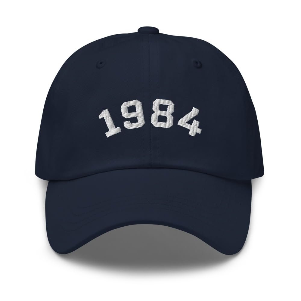 40th Birthday Gift, 1984 Embroidered Baseball Cap, 40th Birthday Cap, Born in 1984 Birthday Hat, Gift for Dad, Gift for Mom Navy