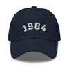 40th Birthday Gift, 1984 Embroidered Baseball Cap, 40th Birthday Cap, Born in 1984 Birthday Hat, Gift for Dad, Gift for Mom Navy view 1