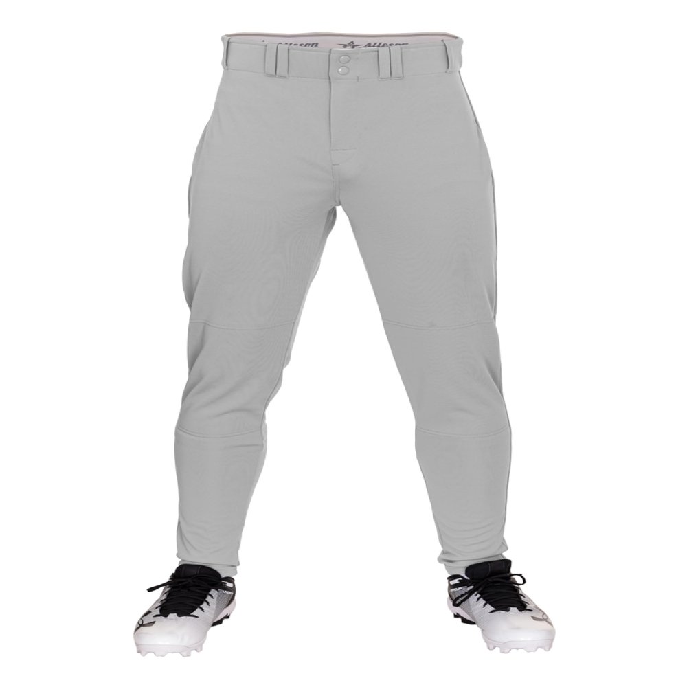 Alleson Athletic Boys' Crush Tapered Baseball Pant, Grey, X-Small