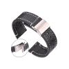 WUURAA Soft Genuine Leather Watch Band 18 20 22 24mm Women Men Cowhide Strap Brown Black Quick Release Watchband Bracelet (Color : Brown, Size : 22mm) view 2