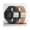 WUURAA Soft Genuine Leather Watch Band 18 20 22 24mm Women Men Cowhide Strap Brown Black Quick Release Watchband Bracelet (Color : Brown, Size : 22mm) view 3