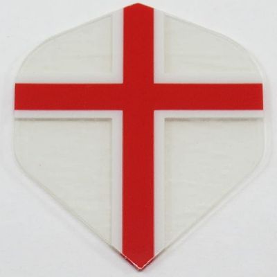 US Darts 3 Sets (9 Flights) Ruthless 100 Micron Clear England, Saint George Standard Dart Flights