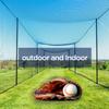 Baseball Backstop Nets for Practice, Black (10x20 ft) - Sport Net for Baseball Softball Lacrosse Cricket Netting Material - Sports Netting, Impact Equipment - Barrier Net for Pitching & Hitting view 2