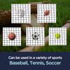 Baseball Backstop Nets for Practice, Black (10x20 ft) - Sport Net for Baseball Softball Lacrosse Cricket Netting Material - Sports Netting, Impact Equipment - Barrier Net for Pitching & Hitting view 3