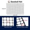 Baseball Backstop Nets for Practice, Black (10x20 ft) - Sport Net for Baseball Softball Lacrosse Cricket Netting Material - Sports Netting, Impact Equipment - Barrier Net for Pitching & Hitting view 4