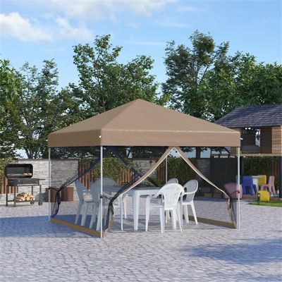 10' x 10' Pop Up Canopy Tent (Khaki)