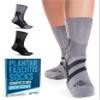 Doctor's Select Plantar Fasciitis Socks - 2 Pairs | Plantar Fasciitis Socks Mens and Womens | Short Compression Socks for Women and Men Arch Support | Grey/Dark Grey view 1