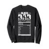 Black Dad Nutrition Facts Funny Fathers Day Dads Daddy Sweatshirt view 1
