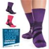 Doctor's Select Plantar Fasciitis Socks - 2 Pairs | Compression Crew Socks for Women Plantar Fasciitis | Arch Support | Pink/Purple view 1