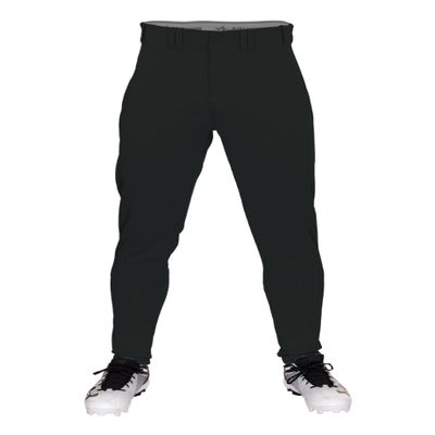 Alleson Athletic Boys' Crush Tapered Baseball Pant, Black, Small