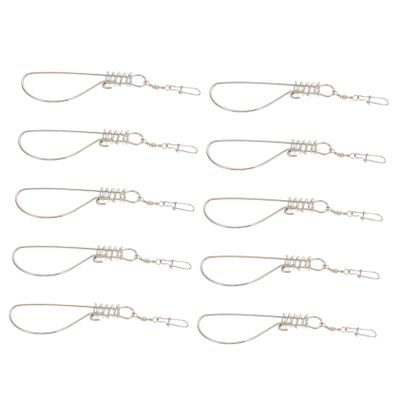 Milisten Sturdy Stainless Steel Fish Stinger Wire Clamp Fish Locking Buckle for