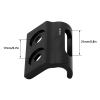Front Derailleur Hanger Hook with Mounting Screws, Aluminum Alloy Derailleur Mount Adapter Sturdy Stable Frame Gear Hook for Road Bikes (Black) view 2