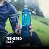 HydraPak Recon Clip & Carry - Wide Mouth Recycled Plastic Water Bottle (24oz or 32oz) - Eco Friendly, BPA Free, Tethered Cap view 4