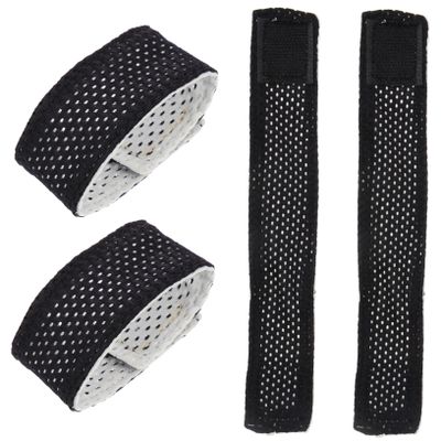 MERRYHAPY 4pcs Adjustable Cuff Straps Anti-Slip Elastic Sleeve Bands for Sports Apparel Wear-Resistant Self-Adhesive Straps for Securing Long Sleeves Reusable and Stylish Design