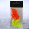 river canyon Dragon Tails Fly Tying Material - 10pcs/Pack- Add tons of Action to Your Fly or Bait - 3 1/2" (Orange and Chartreuse) view 2