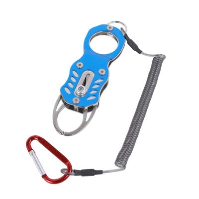 LIOOBO Mini Fishing Grip Tool Fish Gripper with Retractable Lanyard