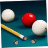 BCOATH 40pcs Pool Cue Tips Replacement Kit Leather Tips for Billiard Cue Easy to Install for Quick Repairs and Enhanced Play view 2