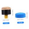 BCOATH 40pcs Pool Cue Tips Replacement Kit Leather Tips for Billiard Cue Easy to Install for Quick Repairs and Enhanced Play view 4